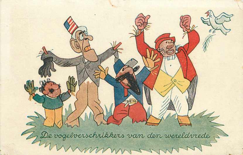 Humor De Vogelverschrikkers van den wereldvrede