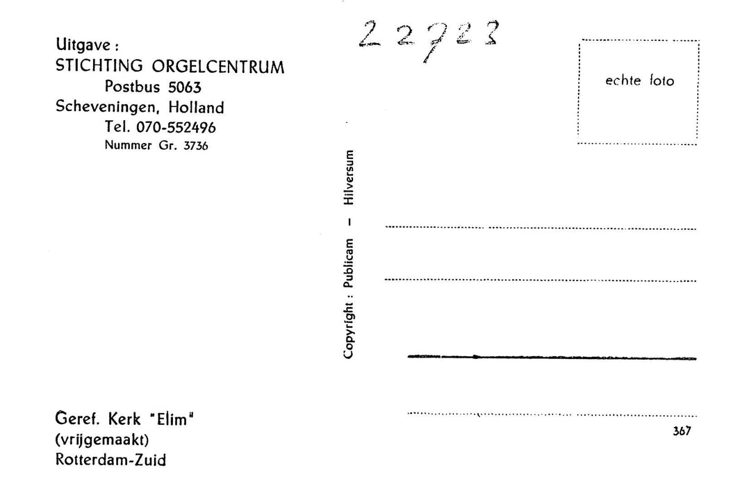 Elim  Orgel Geref Kerk