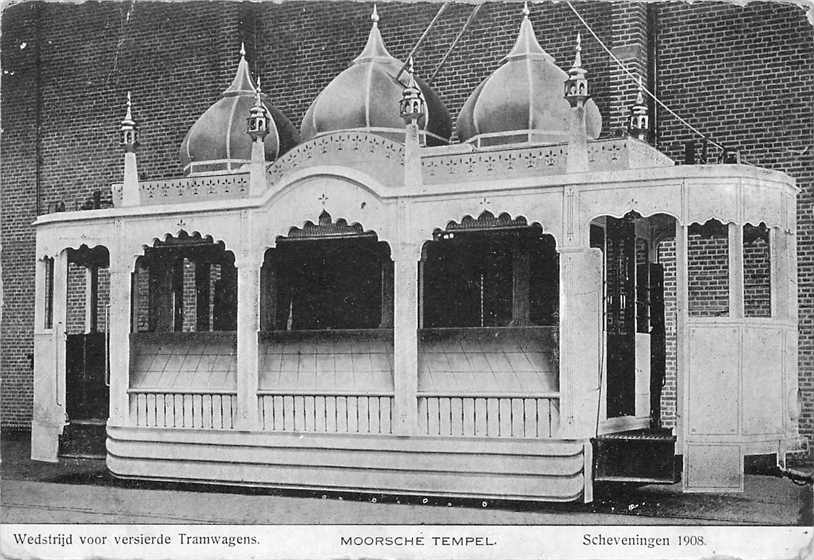 Scheveningen Versierde Tramwagens 1908