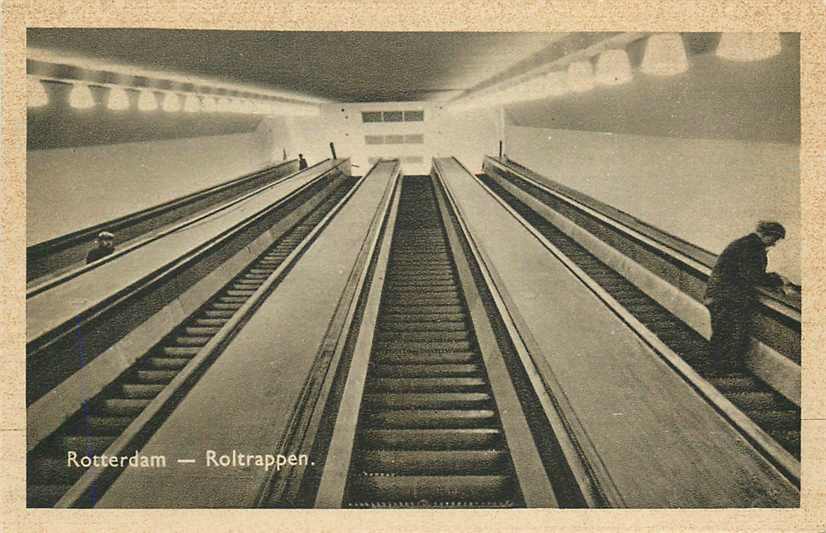 Rotterdam Roltrappen Maastunnel