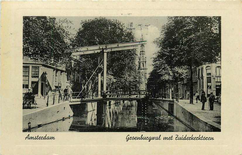 Amsterdam Groenburgwal Zuiderkerktoren