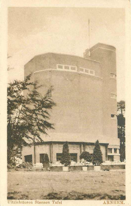 Arnhem Uitzichttoren Steenen Tafel