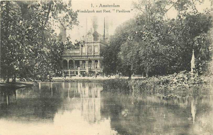 Amsterdam Vondelpark met Rest Paviljoen