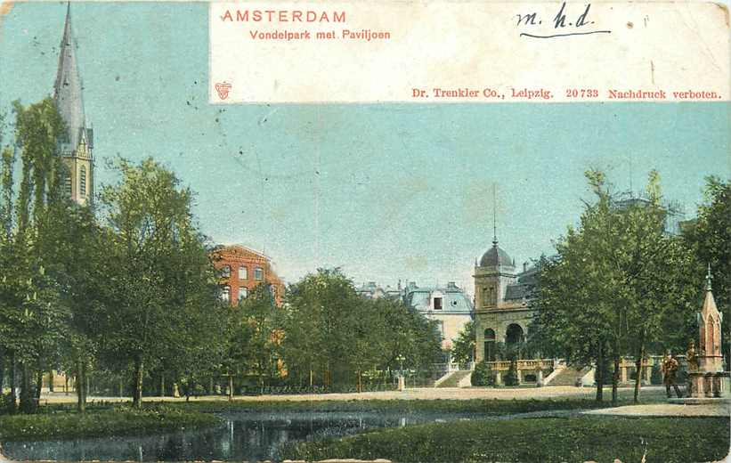 Amsterdam Vondelpark met Rest Paviljoen