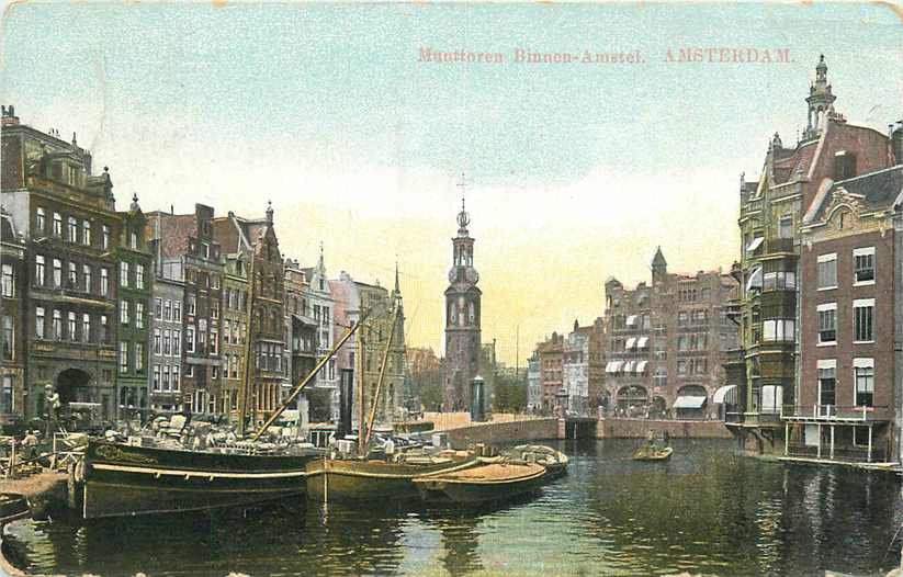 Amsterdam Munttoren Binnen-Amstel