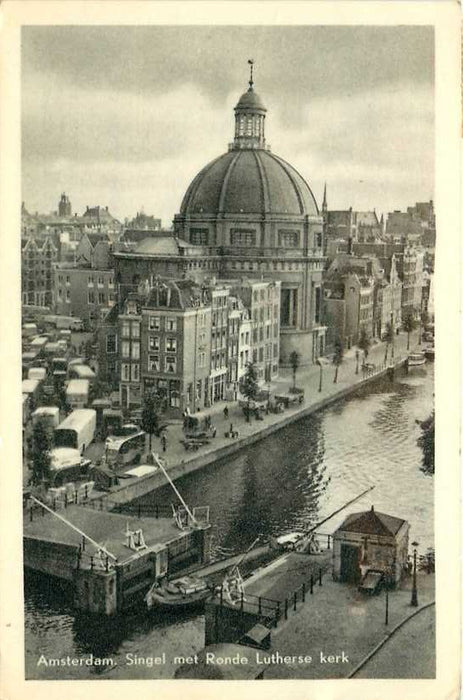 Amsterdam Singel met Lutherse Kerk