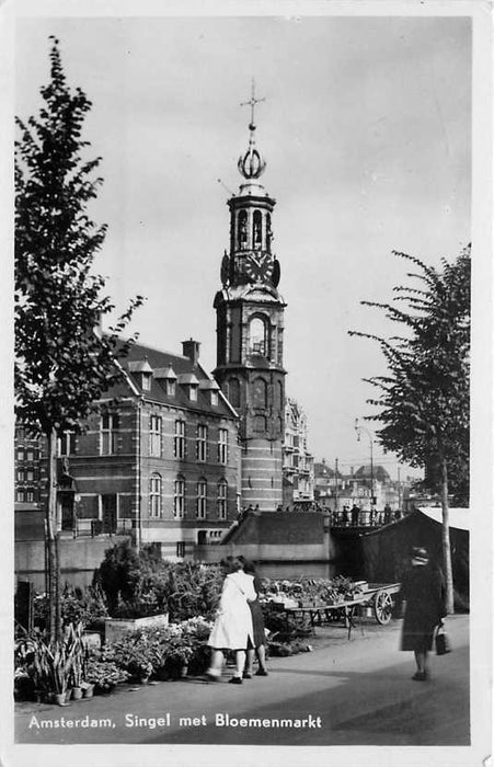 Amsterdam Singel met Bloemenmarkt