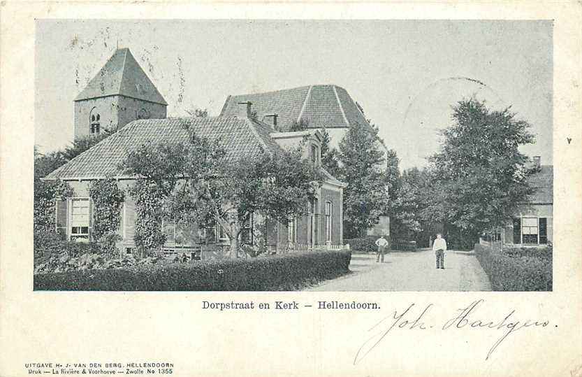 Hellendoorn Dorpstraat en Kerk