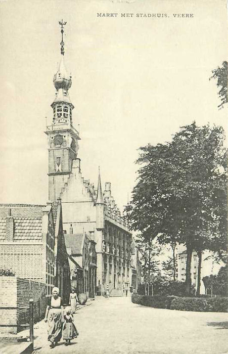 Veere Markt met Stadhuis