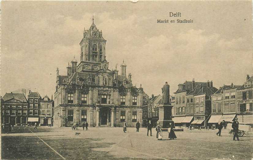 Delft Markt en Stadhuis