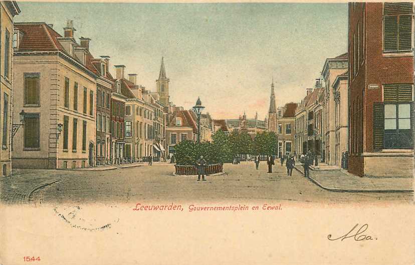 Leeuwarden Gouvernementsplein en Eewal