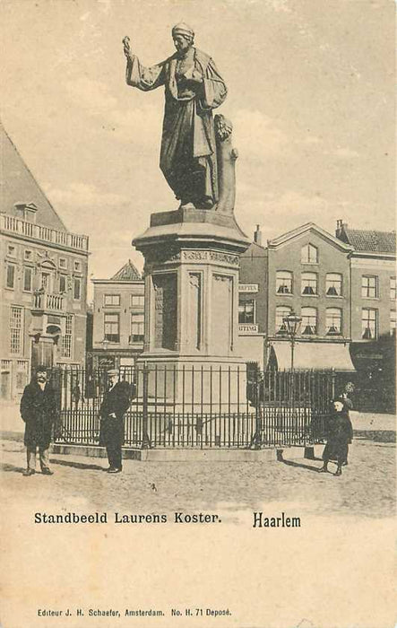 Haarlem Standbeeld Laurens Koster