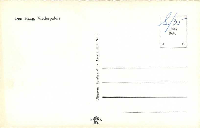 Den Haag Vredespaleis