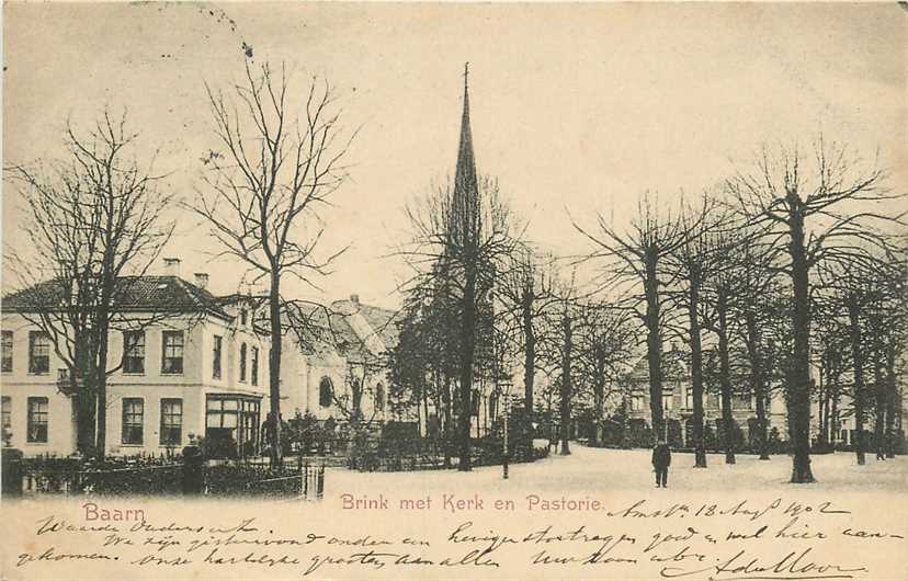 Baarn Brink met Kerk en Pastorie