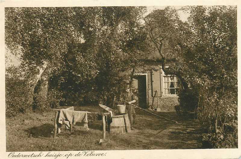 Op de Veluwe Ouderwetsche Huisje