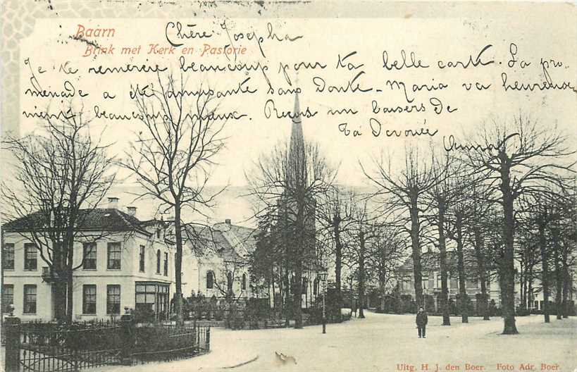 Baarn Brink met Kerk en Pastorie