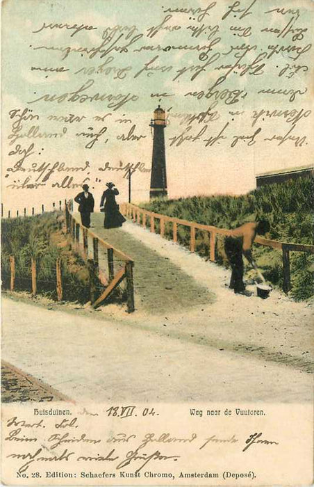 Huisduinen Weg naar de Vuurtoren