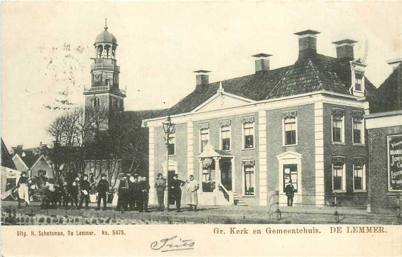 Lemmer Gr Kerk en Gemeentehuis