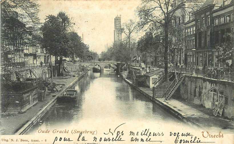 Utrecht Oude Gracht Smeebrug