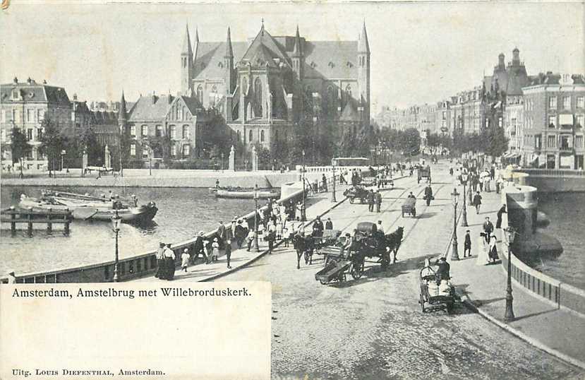 Amsterdam Amstelbrug Willebrorduskerk