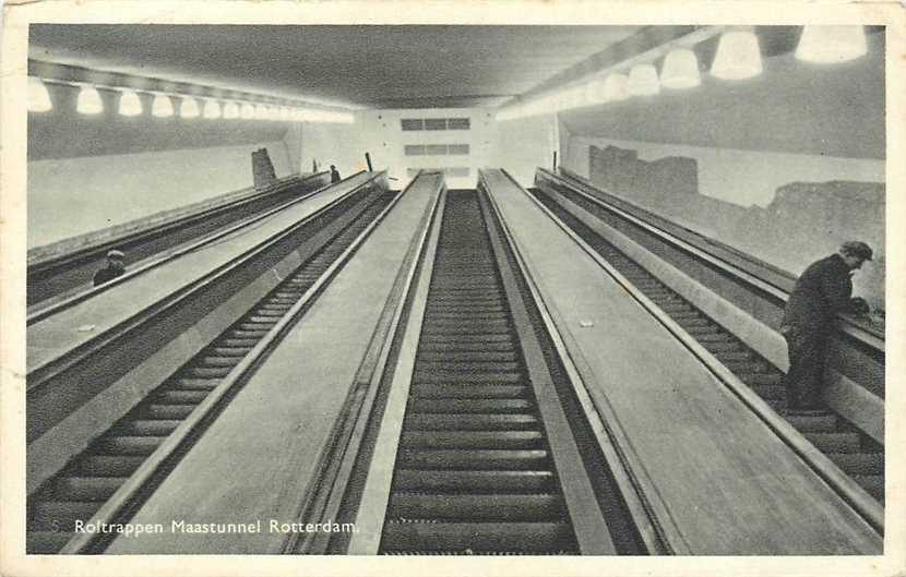 Rotterdam Roltrappen Maastunnel