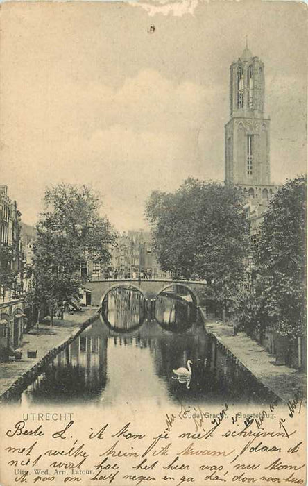 Utrecht Oude Gracht Geestebrug