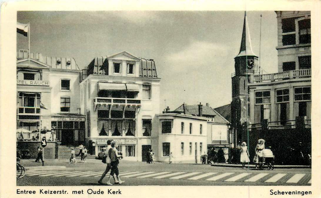 Scheveningen Entree Keizerstr. met Oude Kerk