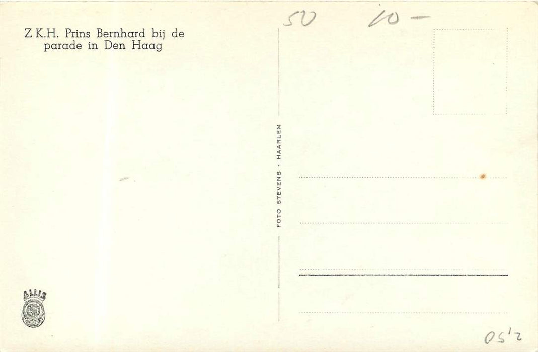 Den Haag Prins Bernhard bij de parade