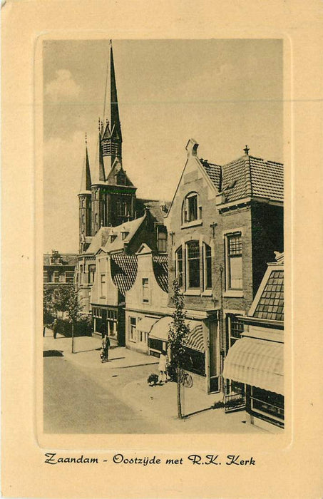 Zaandam Oostzijde met R.K Kerk