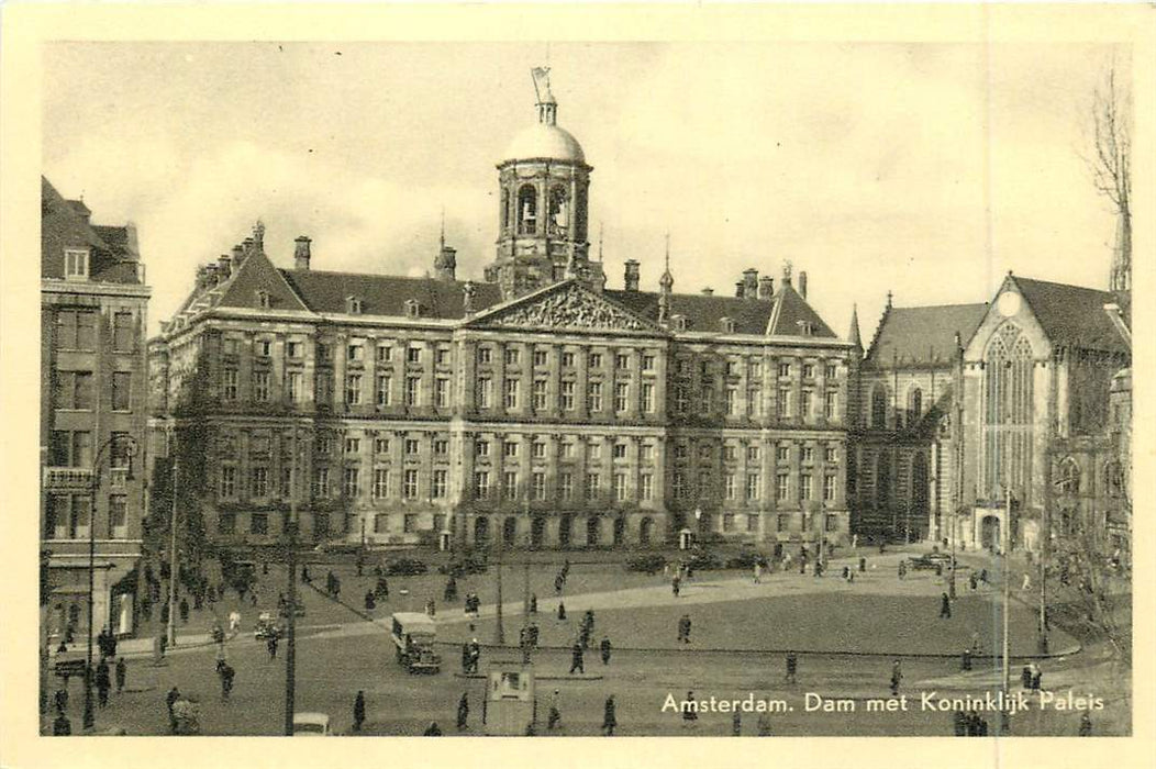 Amsterdam Dam met Koninklijk Paleis