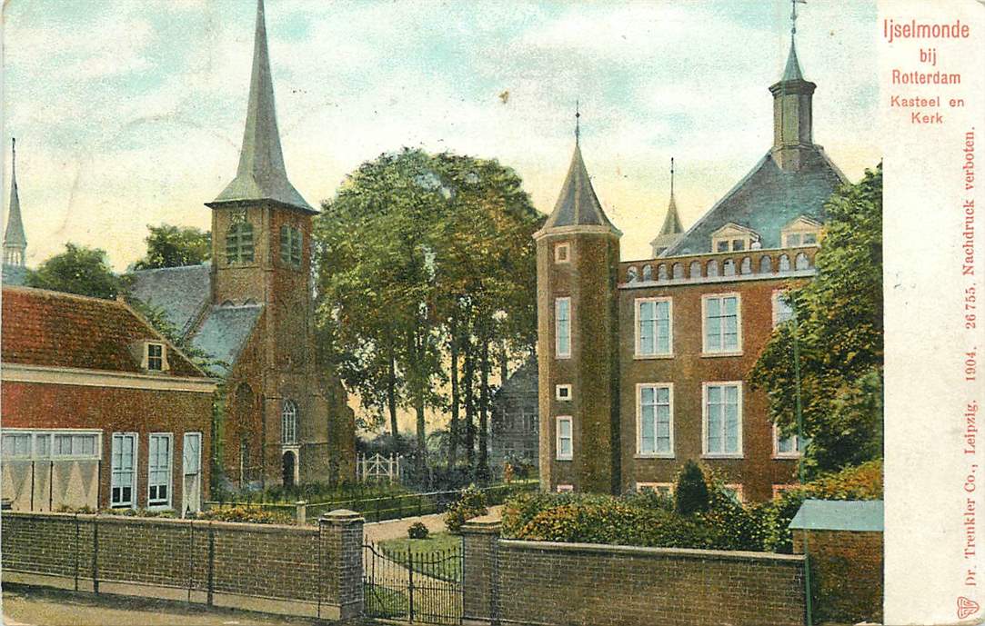 Ijsselmonde bij Rotterdam Kasteel en Kerk