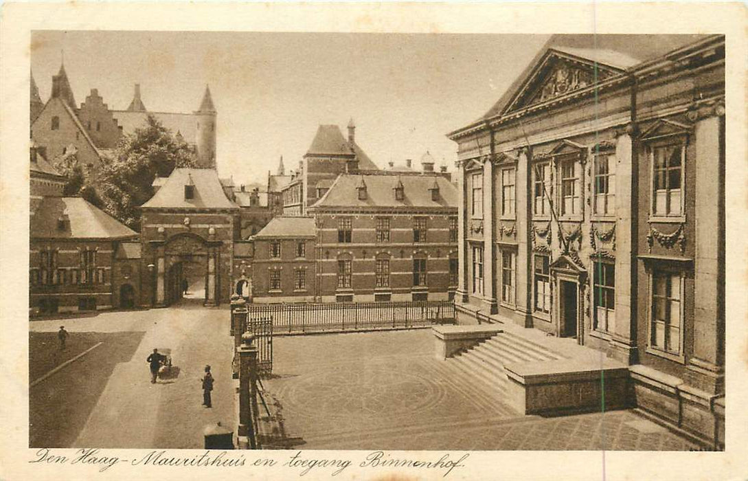 Den Haag Mauritshuis en toegang Binnenhof