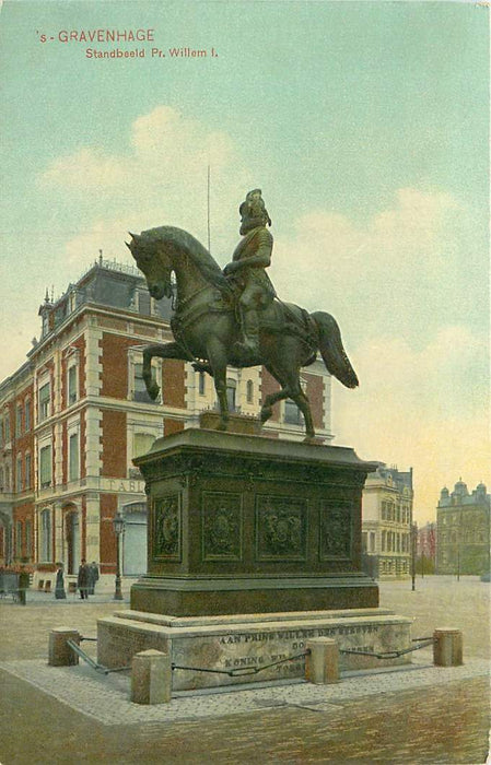 s Gravenhage Standbeeld Pr. Willem I