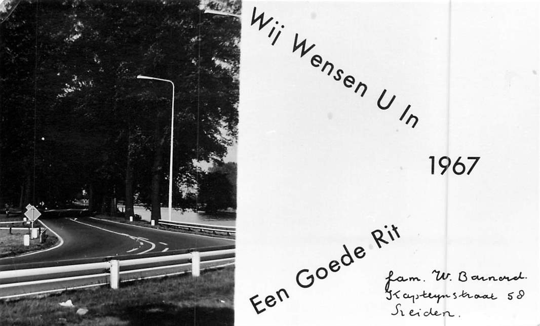 Wij wensen u in 1967 Een goede rit