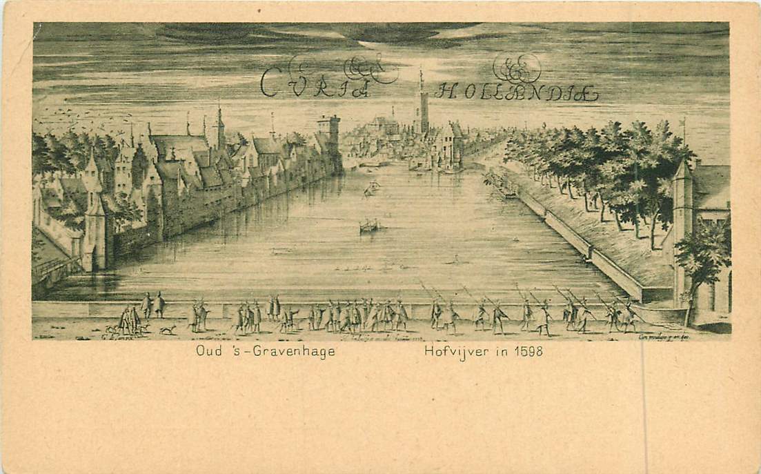 Oud 's Gravenhage Hofvijver in 1598