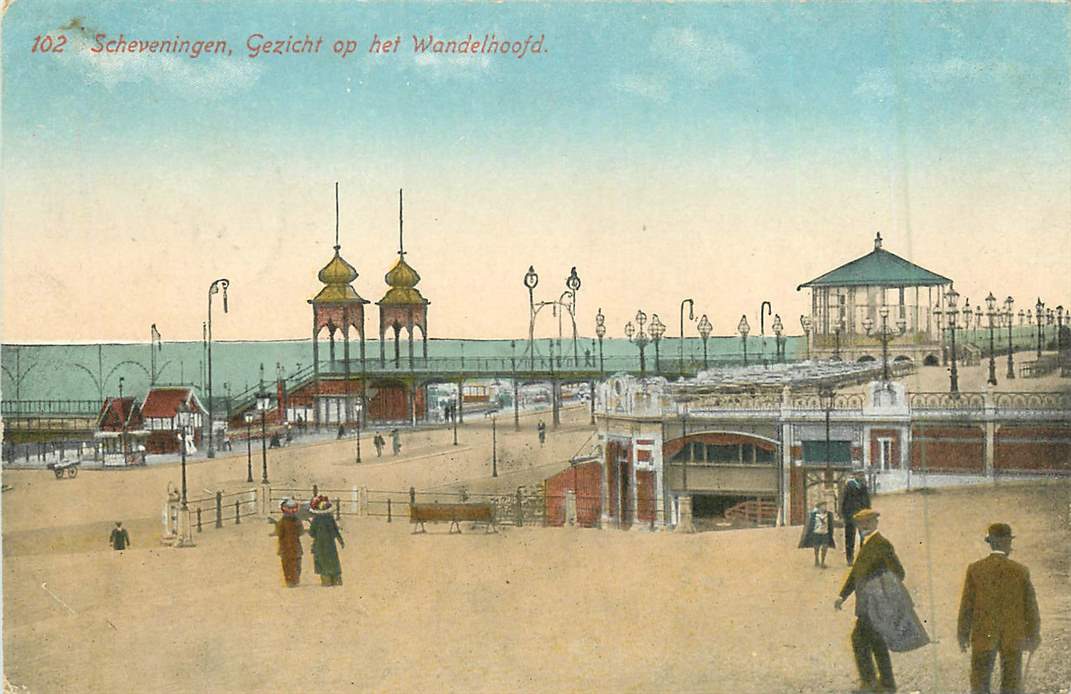 Scheveningen Gezicht op het Wandelhoofd