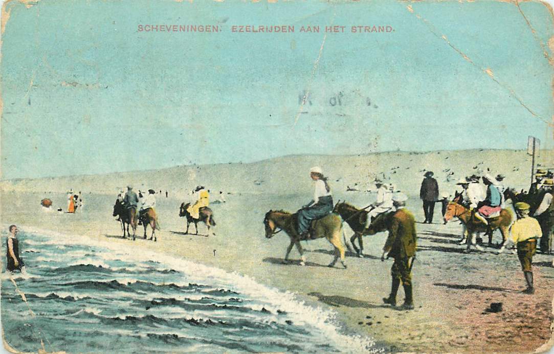 Scheveningen Ezelrijden aan het Strand