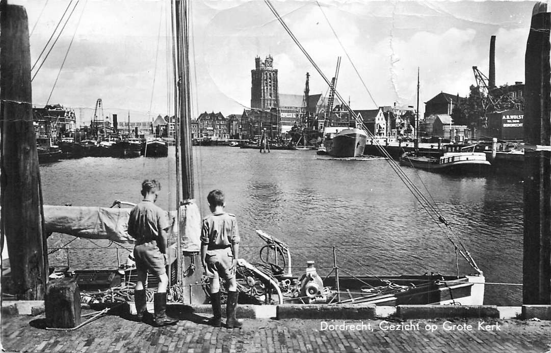 Dordrecht Gezicht op Grote Kerk