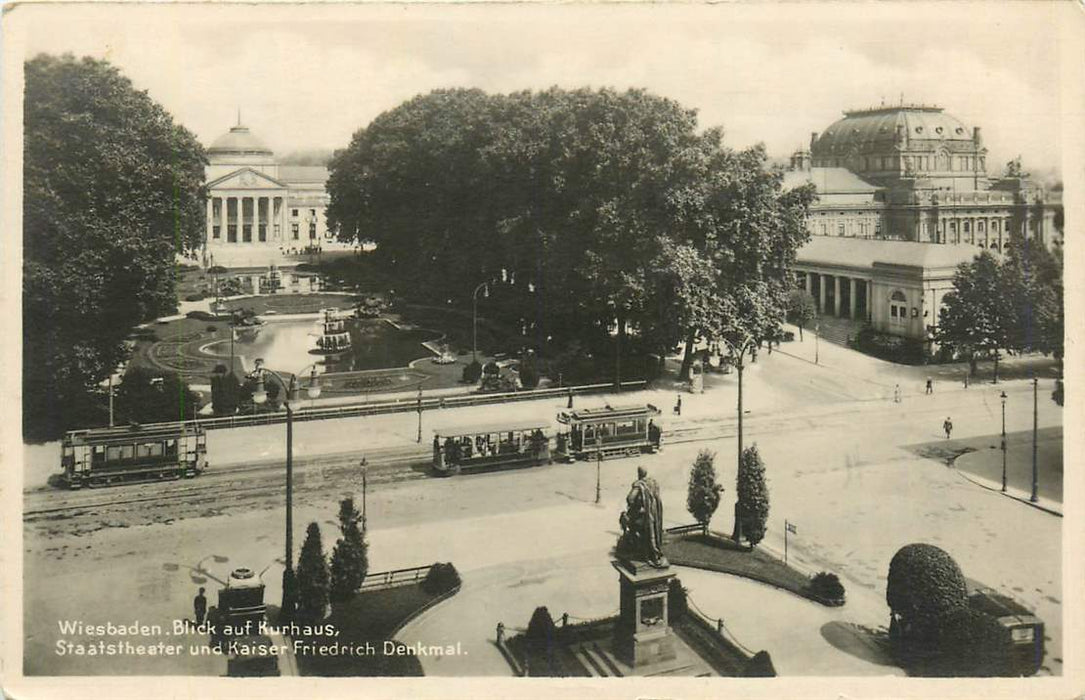 Wiesbaden Blick auf Kurhaus