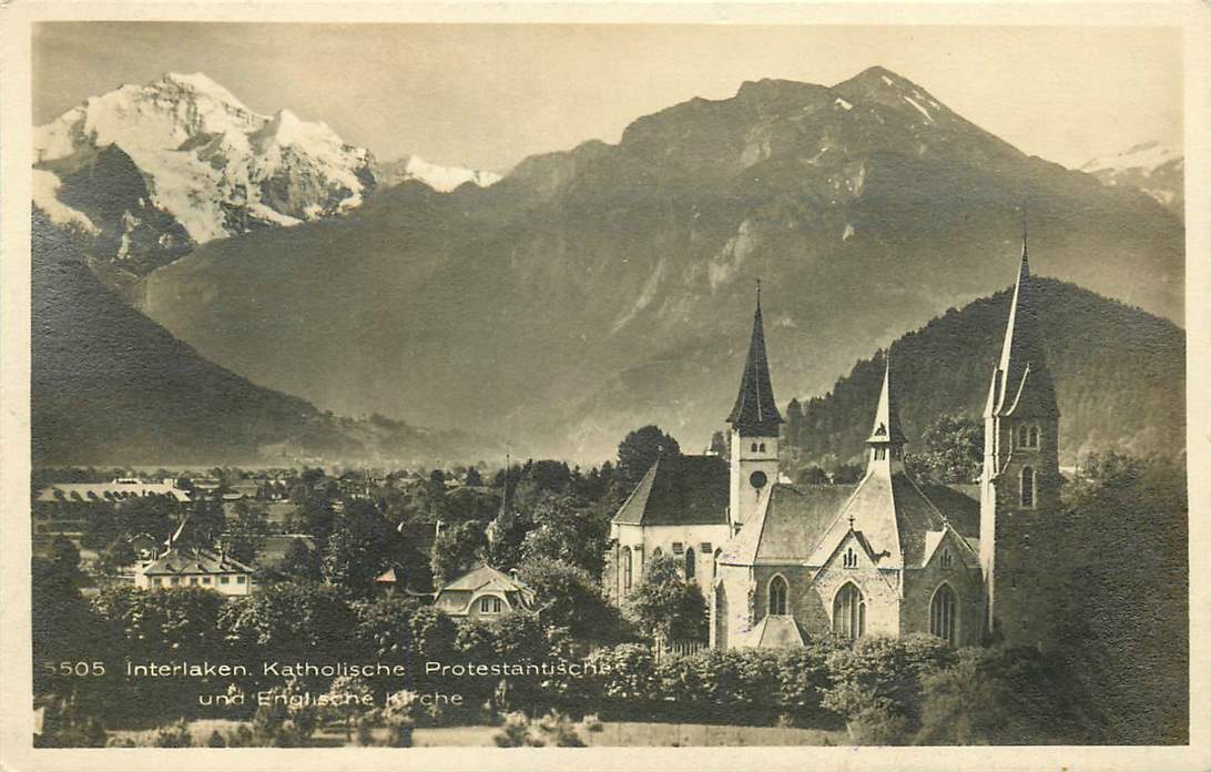 Interlaken Katholische Protestantische und Englische Kirche