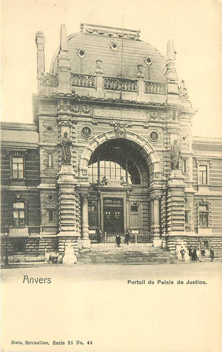 Anvers Portail du Palais de Justice