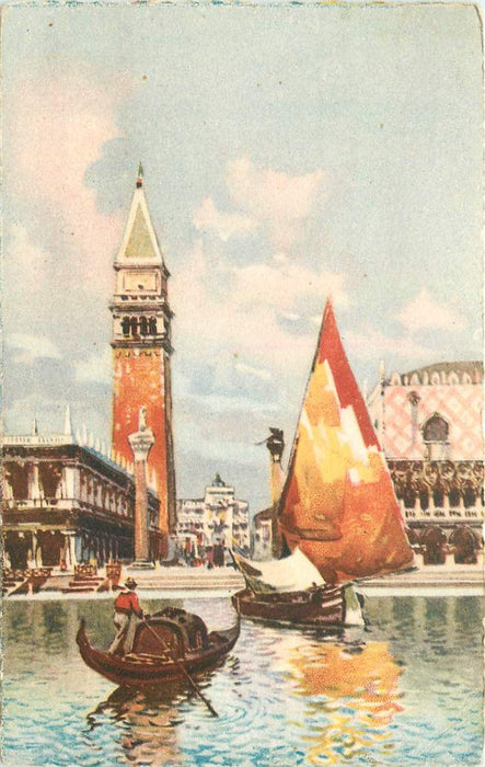 Venezia La Piazzetta dalla Laguna