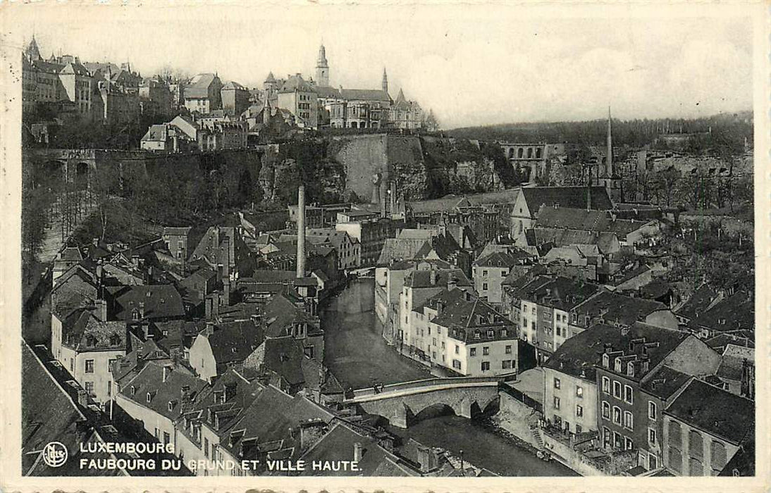 Luxembourg Faubourg du grund et Ville Haute
