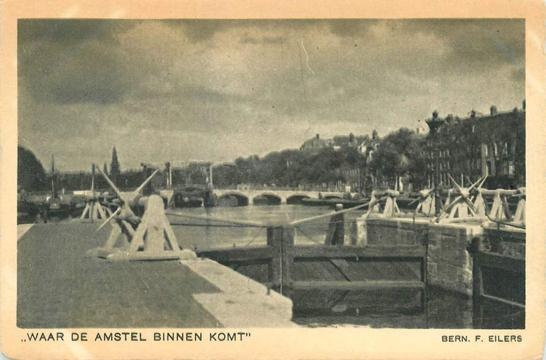 Amsterdam Waar de Amstel binnen komt