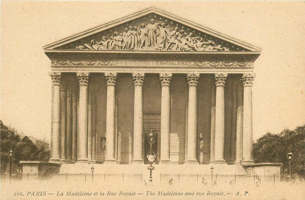 Paris The Madeleine and Rue Royale