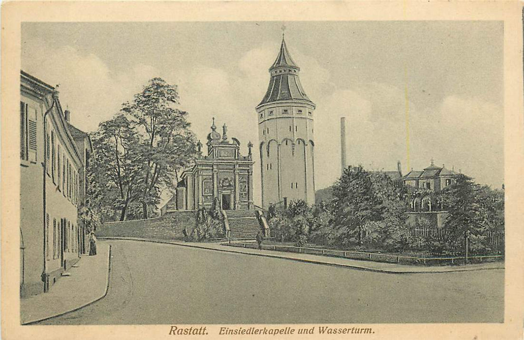 Rastatt Einsiedlerkapelle und Wasserturm