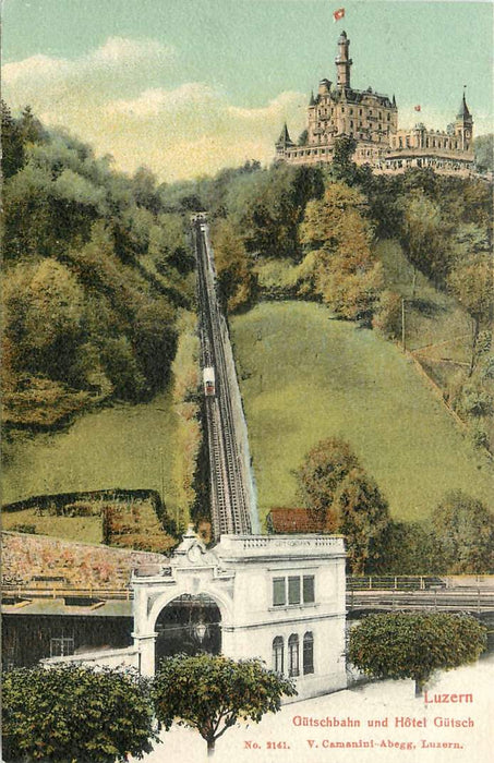 Luzern    Gutschbahn und Hotel Gutsch