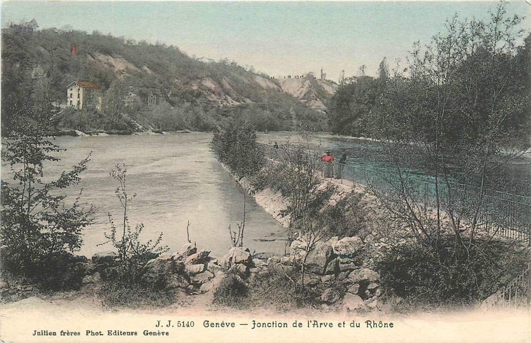 Geneve Jonction de l'Arve et de Rhone