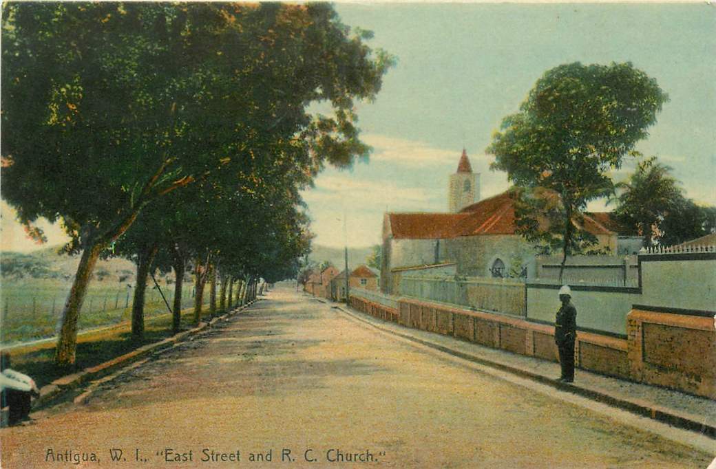 Antigua W.I. ,East Street and R.C. Church