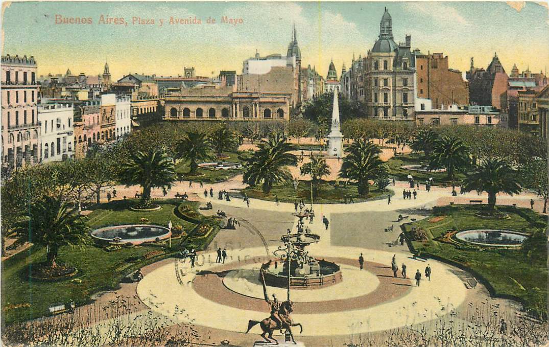 Buenos Aires Plaza y Avenida de Mayo